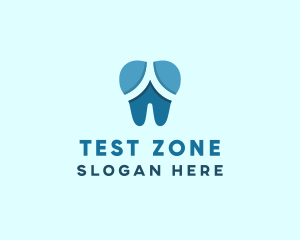 Blue Dentist Dental Tooth logo design