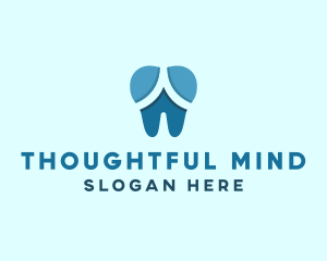 Blue Dentist Dental Tooth logo design