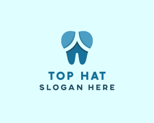 Blue Dentist Dental Tooth logo design