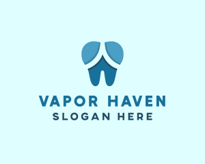 Blue Dentist Dental Tooth logo design