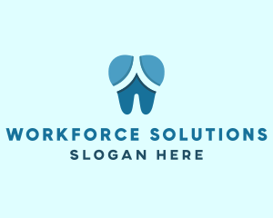 Blue Dentist Dental Tooth logo design