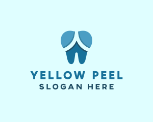 Blue Dentist Dental Tooth logo design