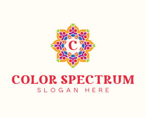 Colorful Flower Festival logo design