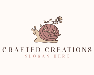 Snail Flower Seamstress logo design