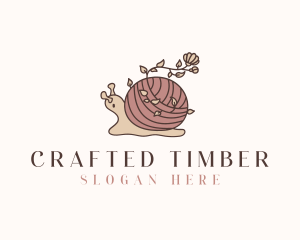 Snail Flower Seamstress logo design