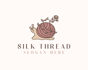 Snail Flower Seamstress logo design