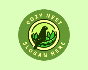 Nature Bird Nest logo design