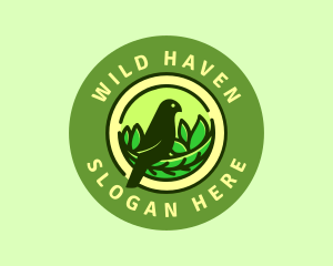 Nature Bird Nest logo design