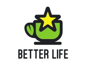 Star Green Tea logo design