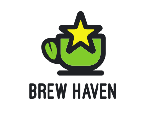 Star Green Tea logo design