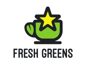 Star Green Tea logo design