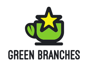 Star Green Tea logo design