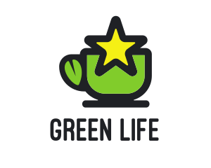 Star Green Tea logo design