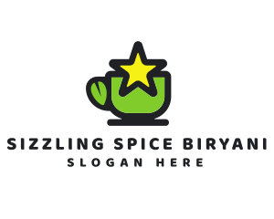 Star Green Tea logo design