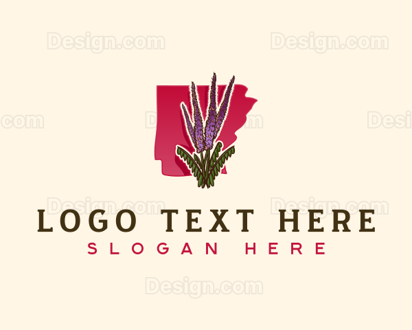 Ouachita Leadplant Flower Logo