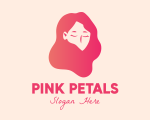 Pink Hairstyling Salon  logo design