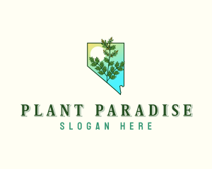 Nevada Sagebrush Plant logo design