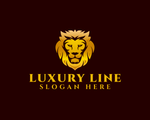 Premium Luxury Lion logo design