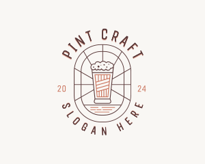 Pint Glass Brewery logo design