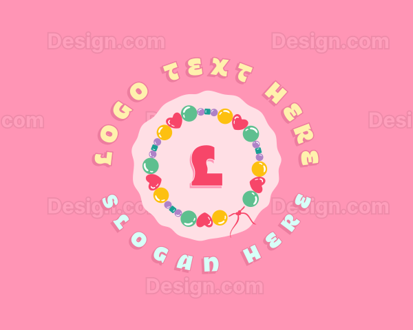 Bracelet Beads Jewelry Logo