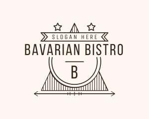 Retro Star Triangle Bistro logo design