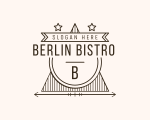 Retro Star Triangle Bistro logo design