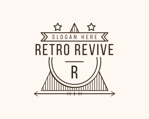 Retro Star Triangle Bistro logo design