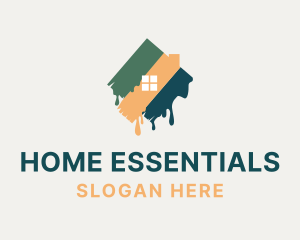 Modern Home Painting logo design