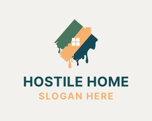 Modern Home Painting logo design