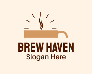 Brown Coffee Time logo design