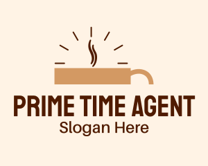 Brown Coffee Time logo design