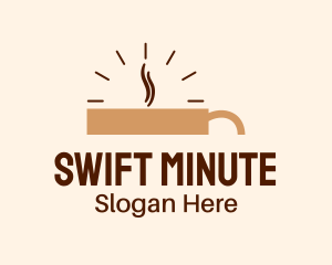 Brown Coffee Time logo design