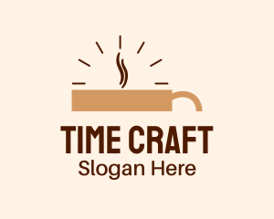 Brown Coffee Time logo design