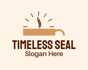 Brown Coffee Time logo design