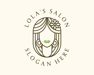 Floral Salon Feminine logo design