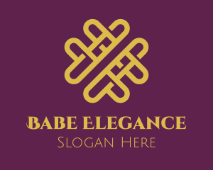 Golden Elegant Valentine logo design