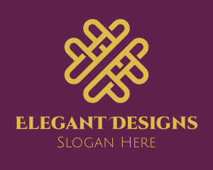 Golden Elegant Valentine logo design