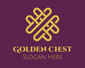 Golden Elegant Valentine logo design