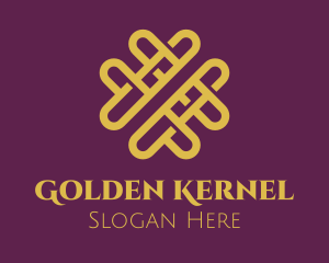 Golden Elegant Valentine logo design