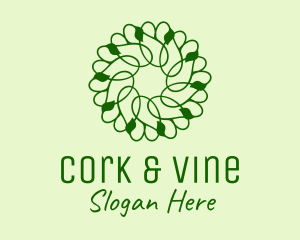 Green Vines Pattern  logo design