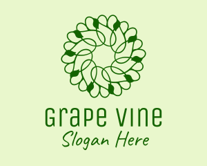 Green Vines Pattern  logo design