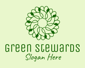 Green Vines Pattern  logo design