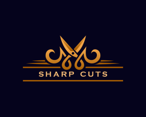 Scissors Fashion Stylist logo design