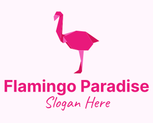 Pink Flamingo Origami logo