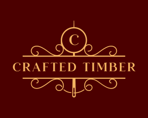 Luxury Needle Thread logo design