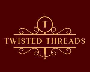 Luxury Needle Thread logo design