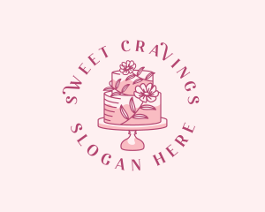 Sweet Floral Cake logo design