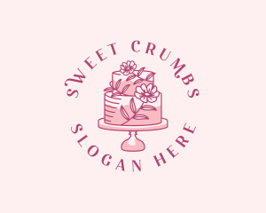 Sweet Floral Cake logo design