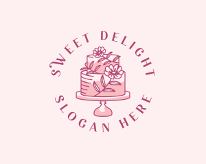 Sweet Floral Cake logo design