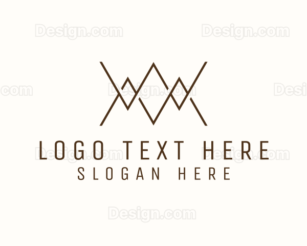 Mountain Monogram WM Logo